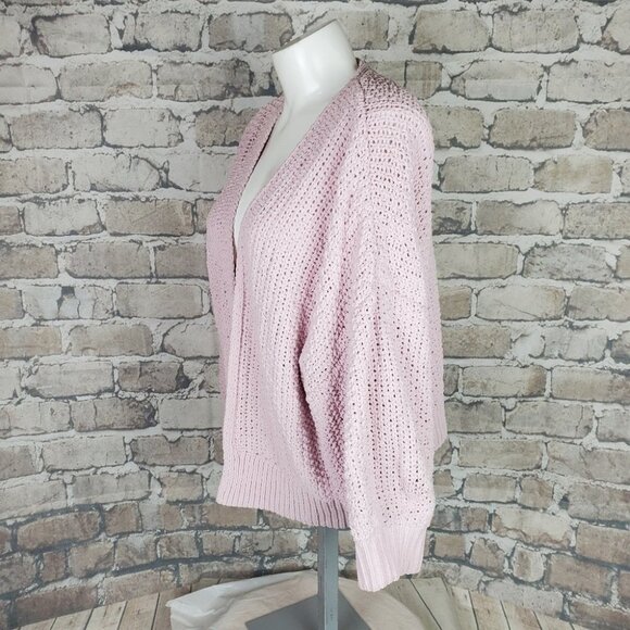 GAP Lavender 90s Shaker Open Boxy Cardigan Drop Shoulder XXL Barbiecore Softgirl - Picture 11 of 13